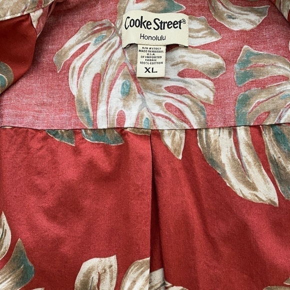 Cooke STREET Honolulu Aloha Reverse Print Hawaiian Shirt Men XL - Picture 7 of 9